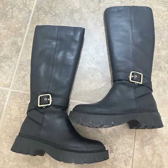 COACH James Leather Boot Black - Picture 13 of 16